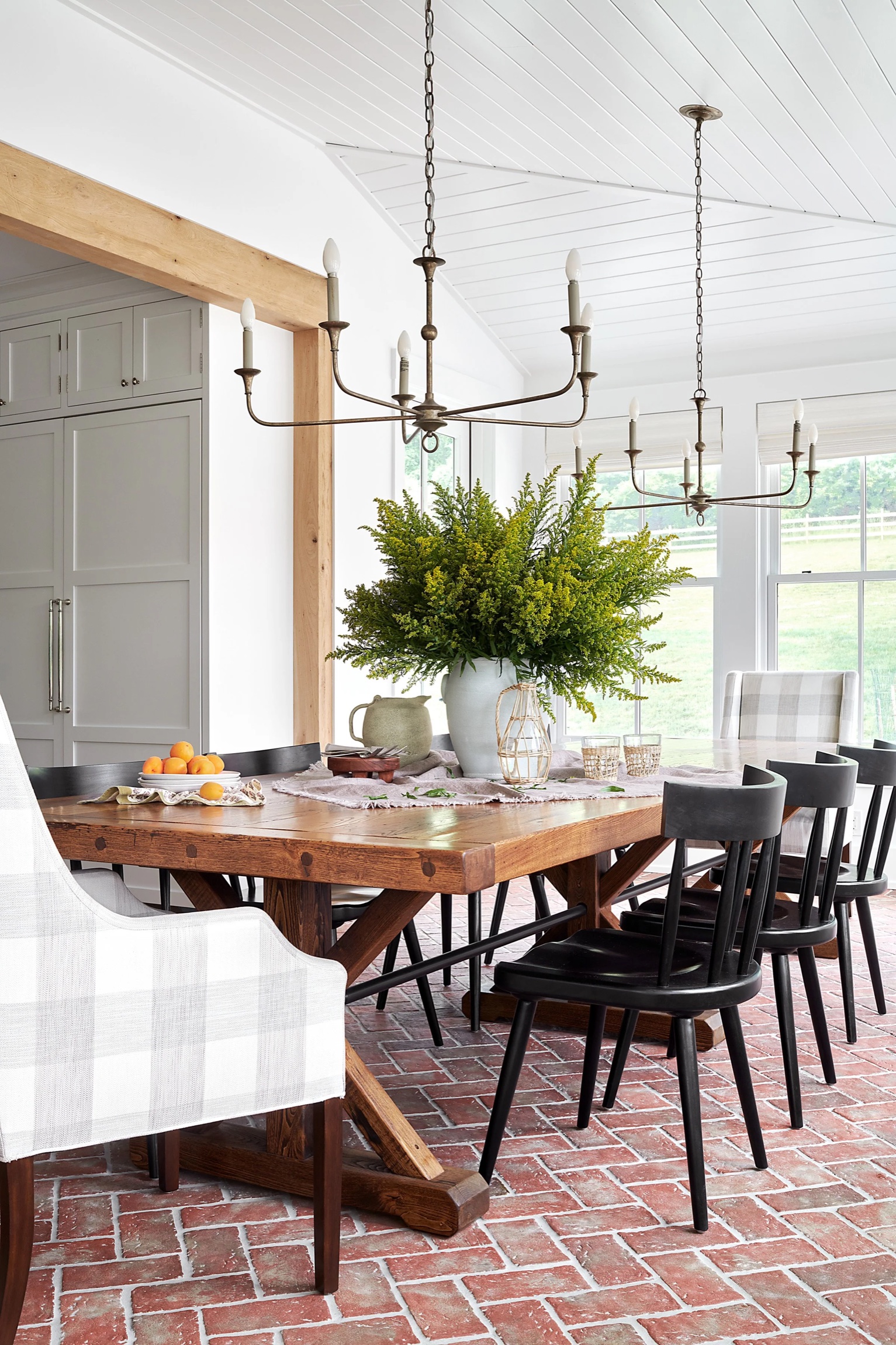 Elegant dining room designed by Lisa Furey Interiors